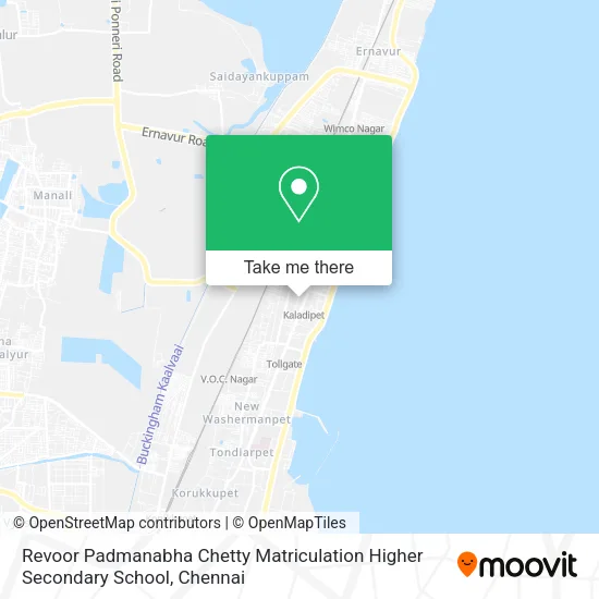 Revoor Padmanabha Chetty Matriculation Higher Secondary School map
