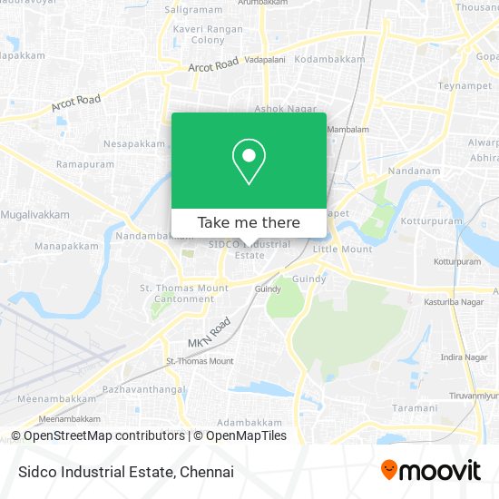 Sidco Industrial Estate map