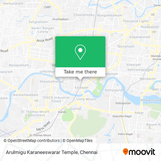 Arulmigu Karaneeswarar Temple map