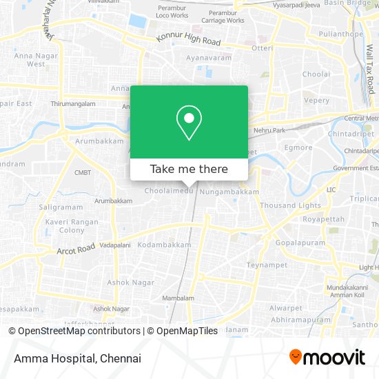 Amma Hospital map