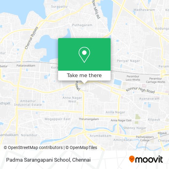 Padma Sarangapani School map
