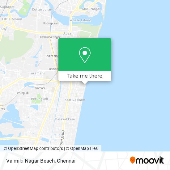 Valmiki Nagar Beach map