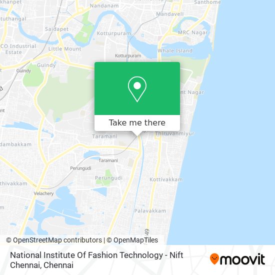 National Institute Of Fashion Technology - Nift Chennai map