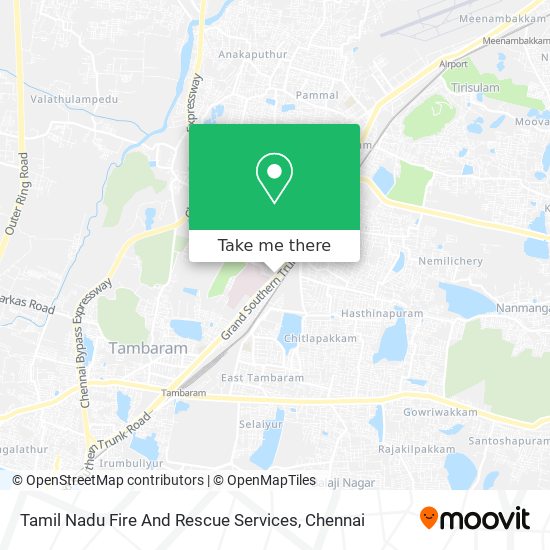 Tamil Nadu Fire And Rescue Services map