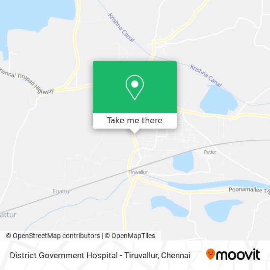 District Government Hospital - Tiruvallur map