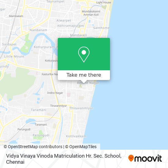 Vidya Vinaya Vinoda Matriculation Hr. Sec. School map
