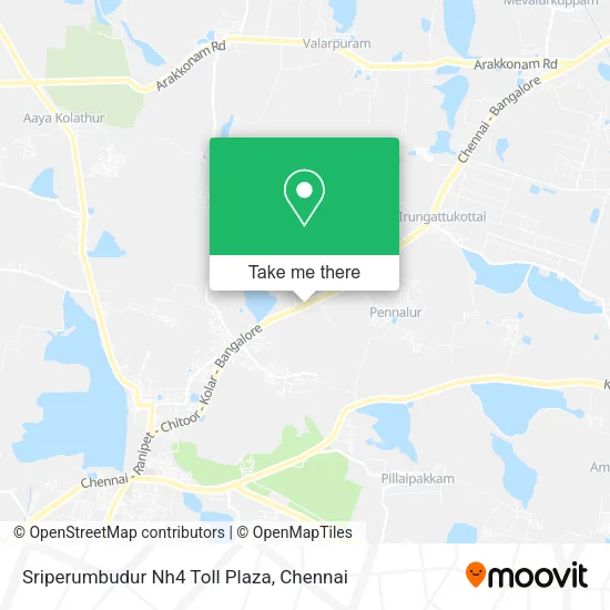 Sriperumbudur Nh4 Toll Plaza map