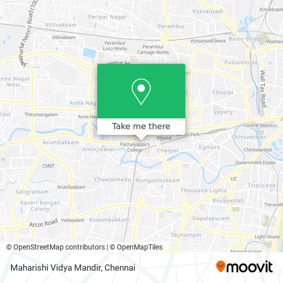 Maharishi Vidya Mandir map