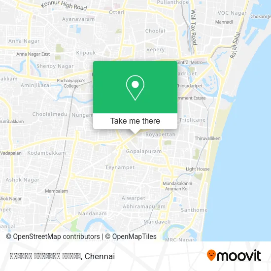 ஆயிரம் விளக்கு மசூதி map