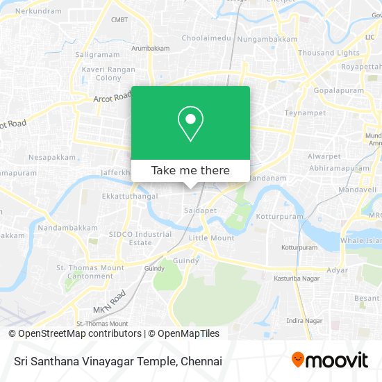 Sri Santhana Vinayagar Temple map
