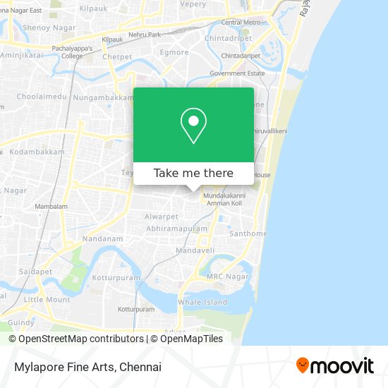 Mylapore Fine Arts map