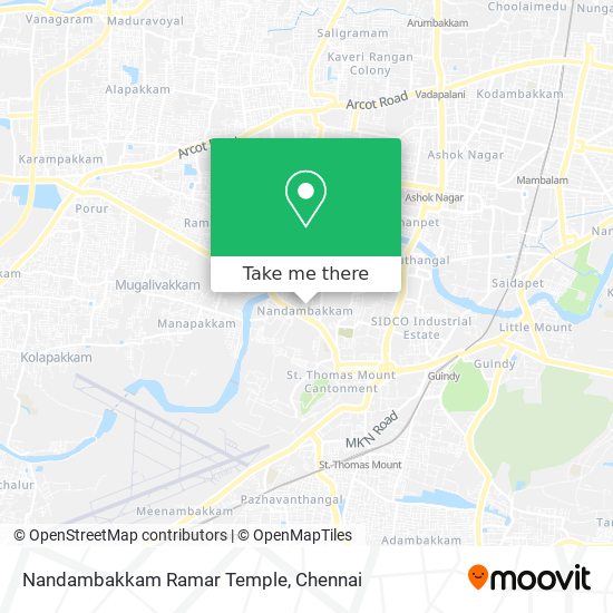 Nandambakkam Ramar Temple map