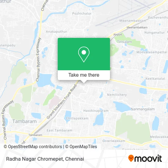 Radha Nagar Chromepet map