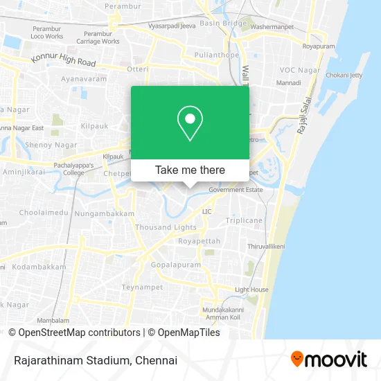 Rajarathinam Stadium map