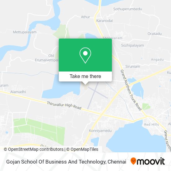 Gojan School Of Business And Technology map