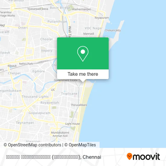 சென்னை பல்கலைக்கழகம் (செப்பாக்கம்) map