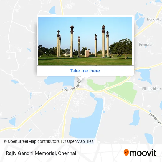 Rajiv Gandhi Memorial map