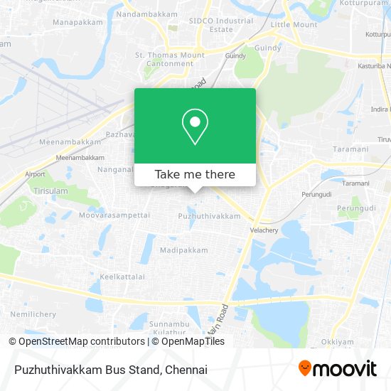 Puzhuthivakkam Bus Stand map