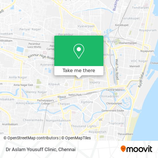 Dr Aslam Yousuff Clinic map