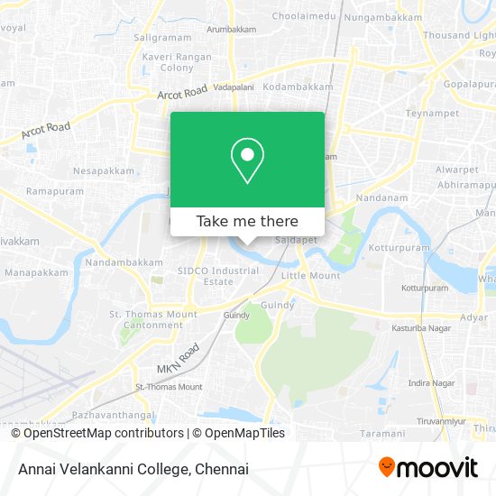 Annai Velankanni College map