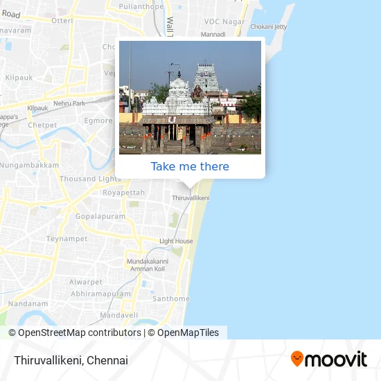 Thiruvallikeni map