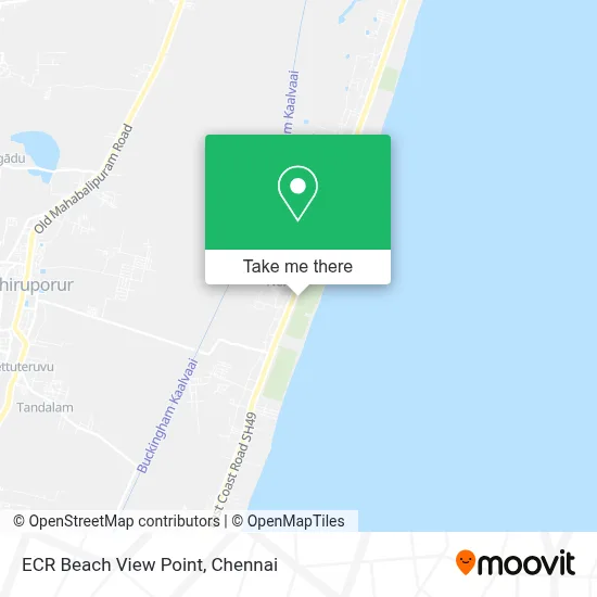 Ecr Beach View Point map
