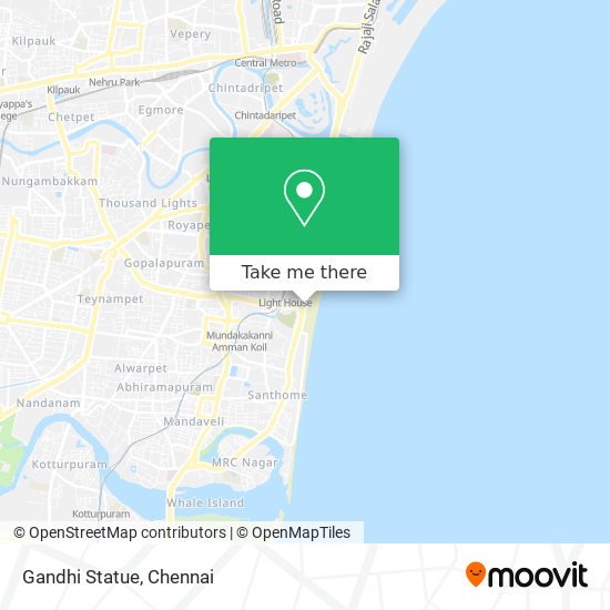 Gandhi Statue map