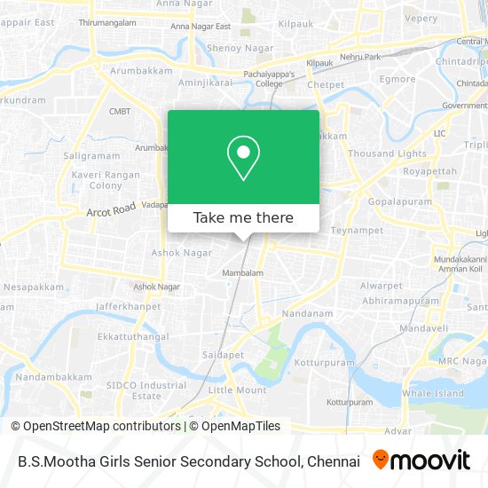 B.S.Mootha Girls Senior Secondary School map