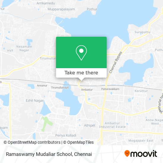 Ramaswamy Mudaliar School map