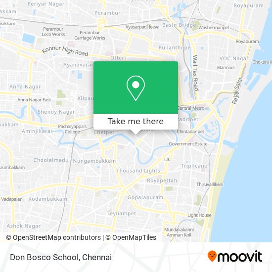 Don Bosco School map