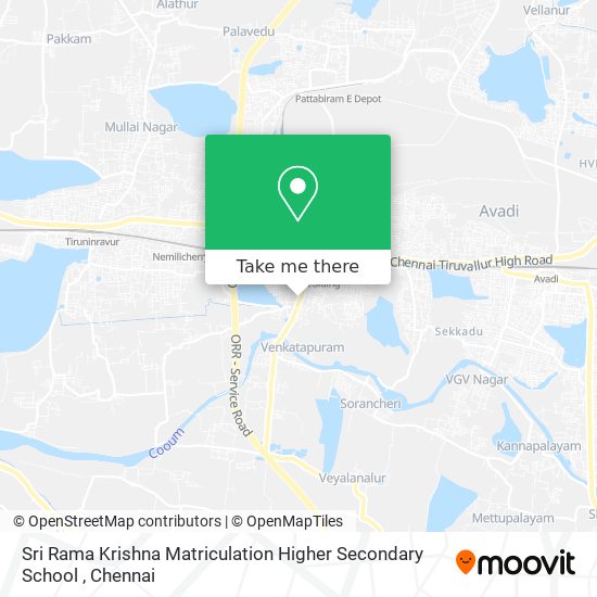 Sri Rama Krishna Matriculation Higher Secondary School map