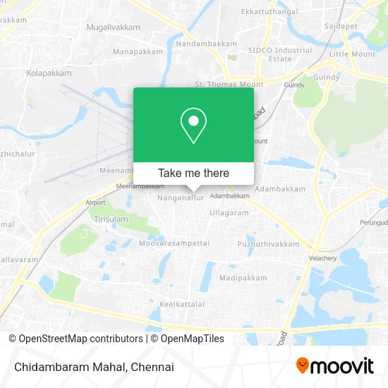 Chidambaram Mahal map