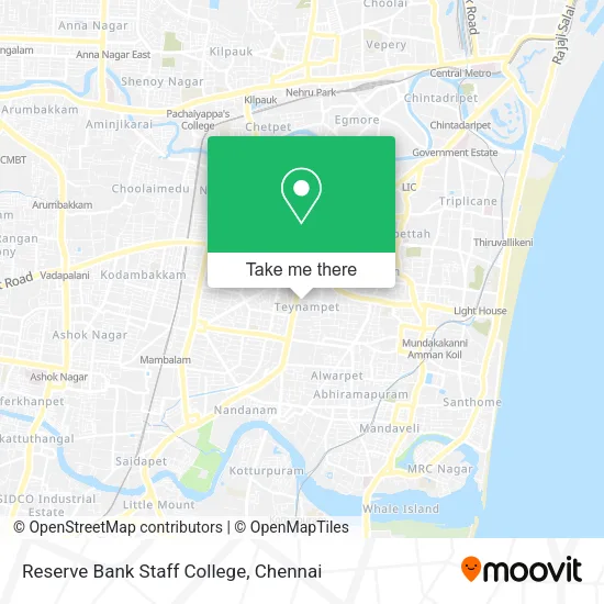 Reserve Bank Staff College map