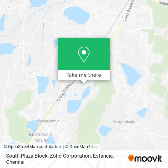 South Plaza Block, Zoho Corporation, Estancia map