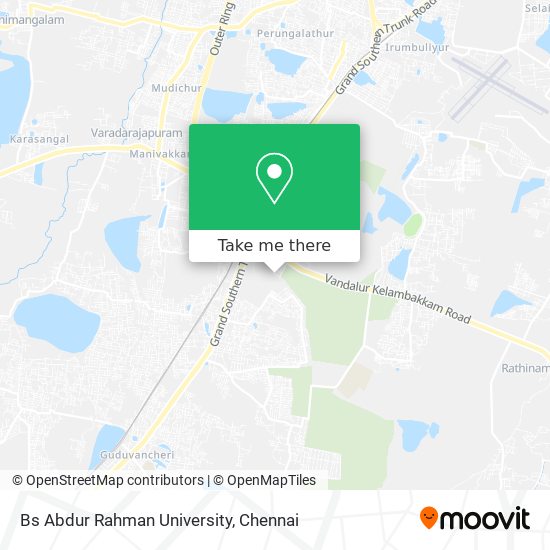 Bs Abdur Rahman University map