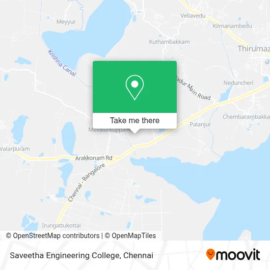 Saveetha Engineering College map