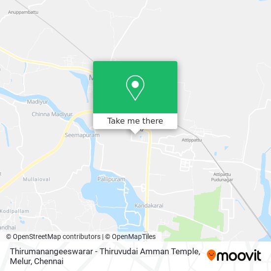 Thirumanangeeswarar - Thiruvudai Amman Temple, Melur map