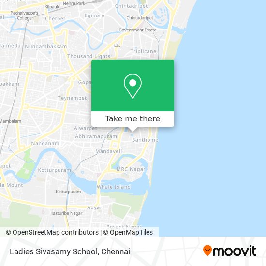 Ladies Sivasamy School map