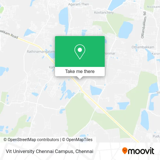 Vit University Chennai Campus map