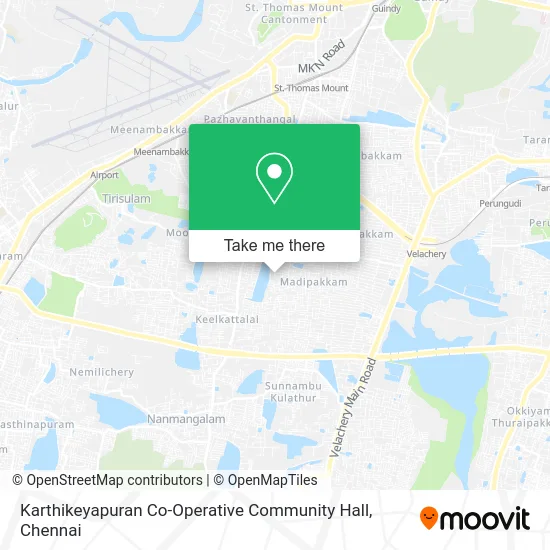 Karthikeyapuran Co-Operative Community Hall map