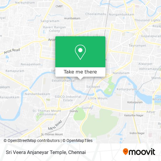 Sri Veera Anjaneyar Temple map