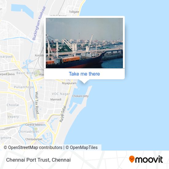 How to get to Chennai Port Trust in Chennai by bus, train or metro?