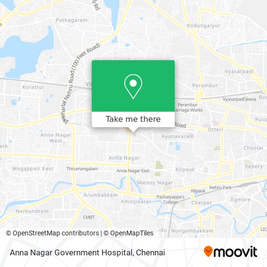 Anna Nagar Government Hospital map