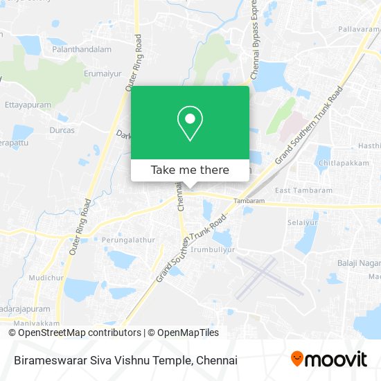 Birameswarar Siva Vishnu Temple map