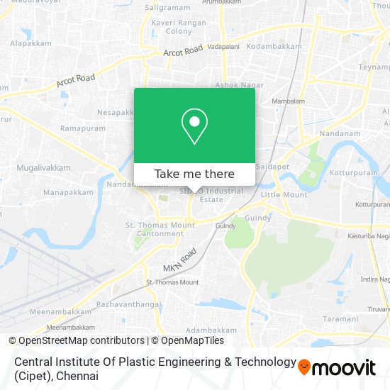 Central Institute Of Plastic Engineering & Technology (Cipet) map
