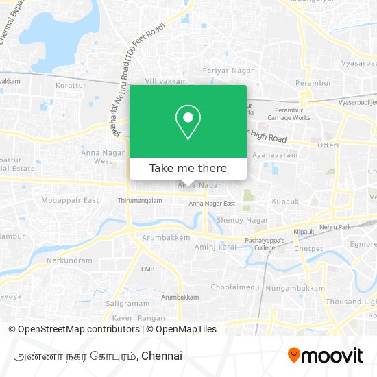 அண்ணா நகர் கோபுரம் map