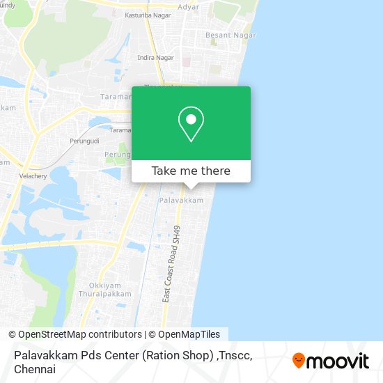 Palavakkam Pds Center (Ration Shop) ,Tnscc map