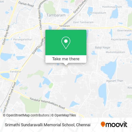 Srimathi Sundaravalli Memorial School map