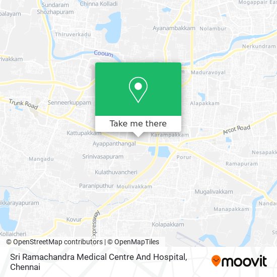 Sri Ramachandra Medical Centre And Hospital map