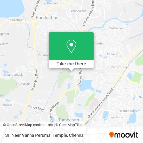 Sri Neer Vanna Perumal Temple map